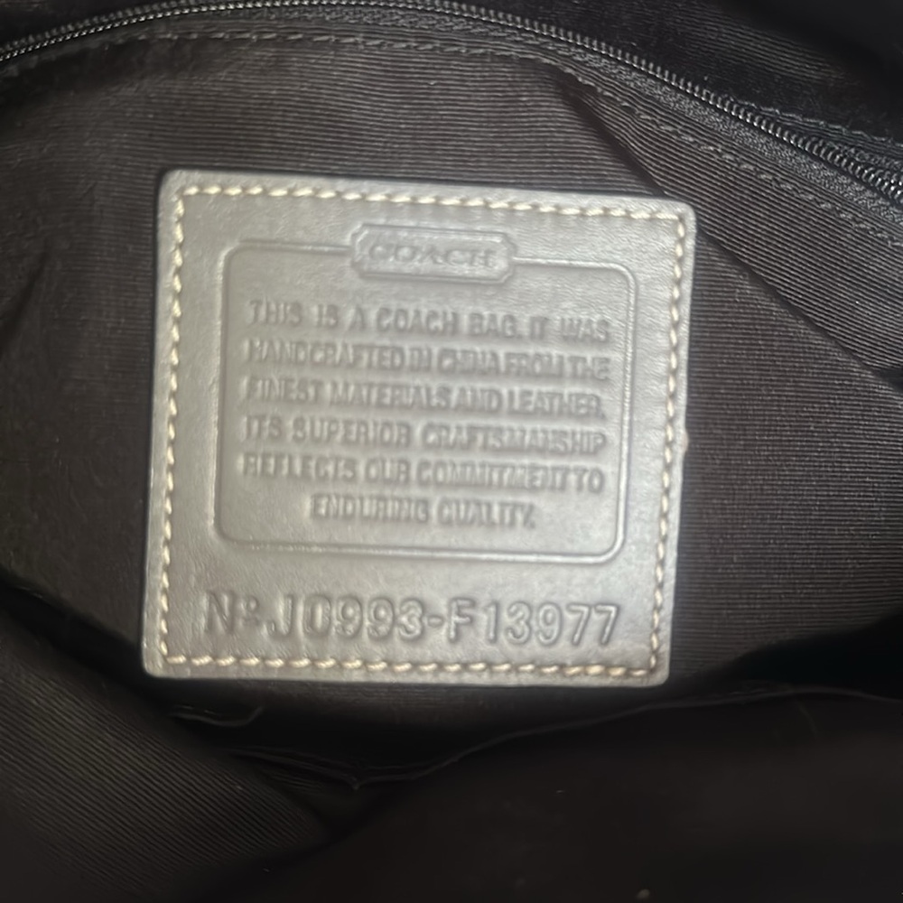 Coach silver white gray handbag New - Picture 9 of 11